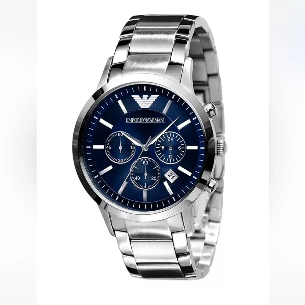 EMPORIO ARMANI Watch, Men's Stainless Steel Bracelet 43mm AR2448